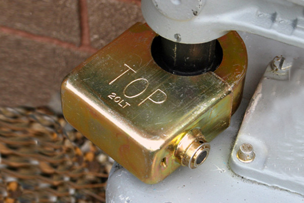 The Meter Swivel Nut Lock provides a heavy duty and secure means to protect meter swivel nuts.