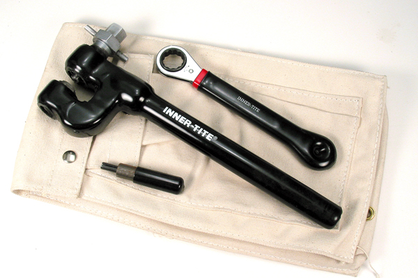 The Punch Tool is available in a kit that features a carry bag, ratchet wrench and knock-out tool.