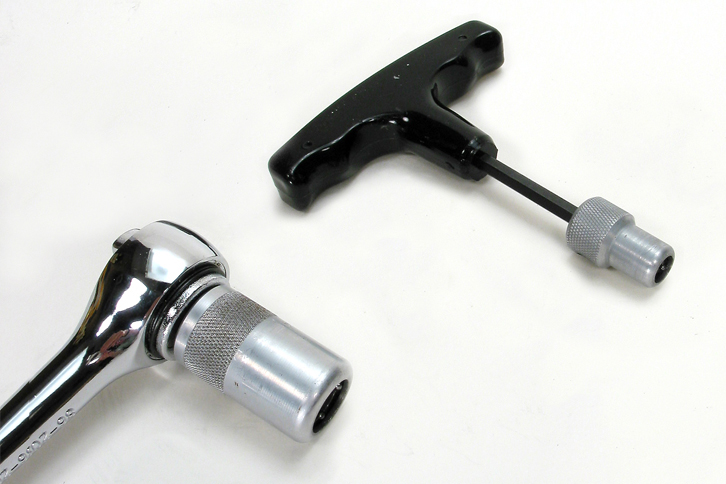 The TRS Key is available in a variety of configurations including T-Handle and Keys to attach to standard ratchet drivers.