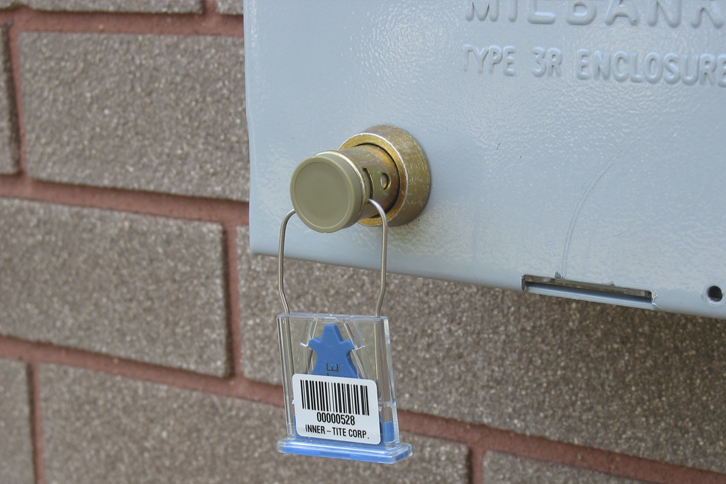 A Lock Head Protector with a Metal Sealing Ferrule provides an additional layer of security by protecting the barrel lock head as well as providing a tamper resistant sealing provision (shown with Plastic Sealing Cap and Clearseal).