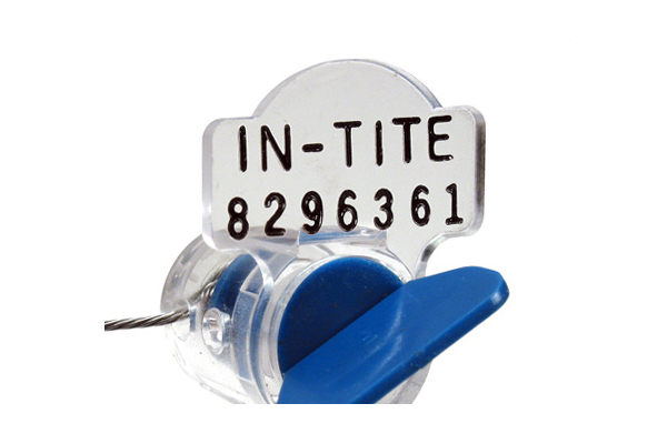 Plastic Tab on the Twist-Tite Body can be heat stamp imprinted for company identification and serial numbering.