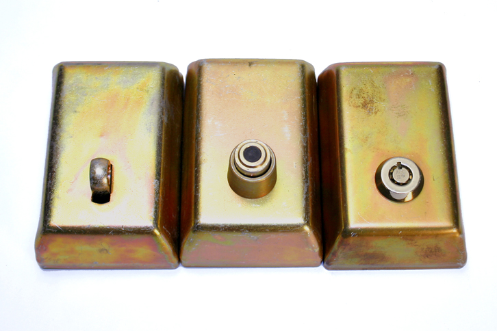 The Access Lock Box is available in a number of locking options including padlock stud, special cylinder lock, or barrel lock.